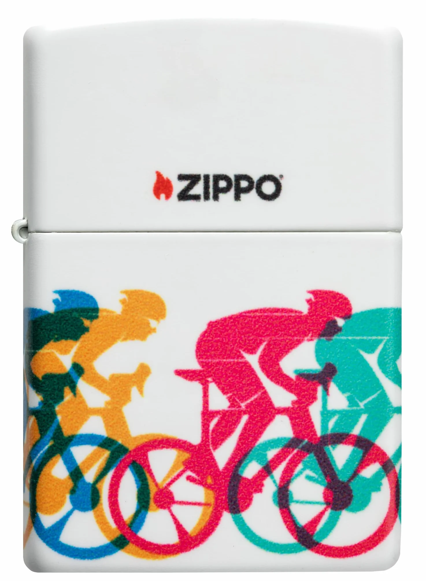Zippo Sturmfeuerzeug Bicycle Race 540° Color Image Nachfüllbar Wiederverwendbar Windfest