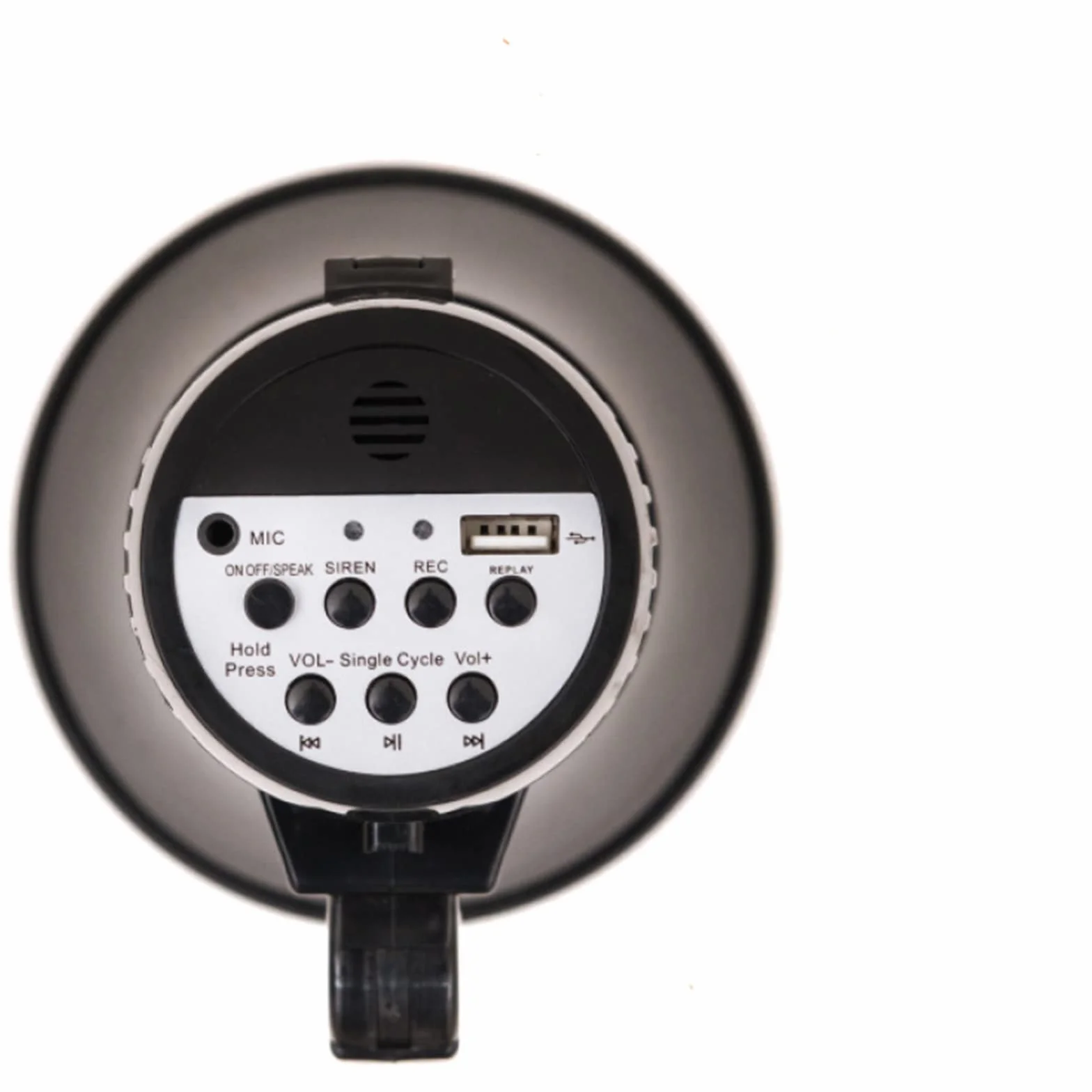 FAMKIT Altavoz megáfono portátil Bullhorn con micrófono desmontable USB