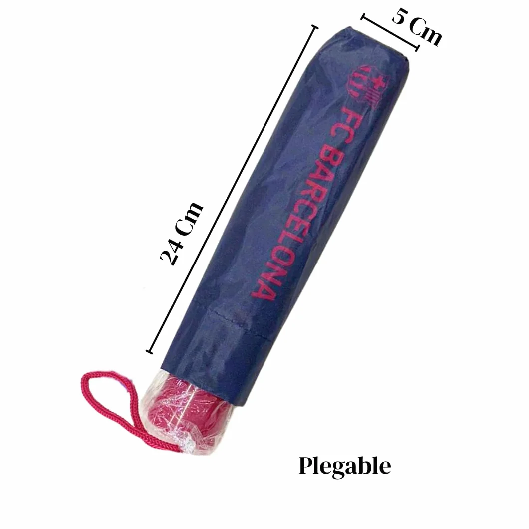 Paraguas FC Barcelona Niño Plegable 96cm Poliéster 8 Paneles