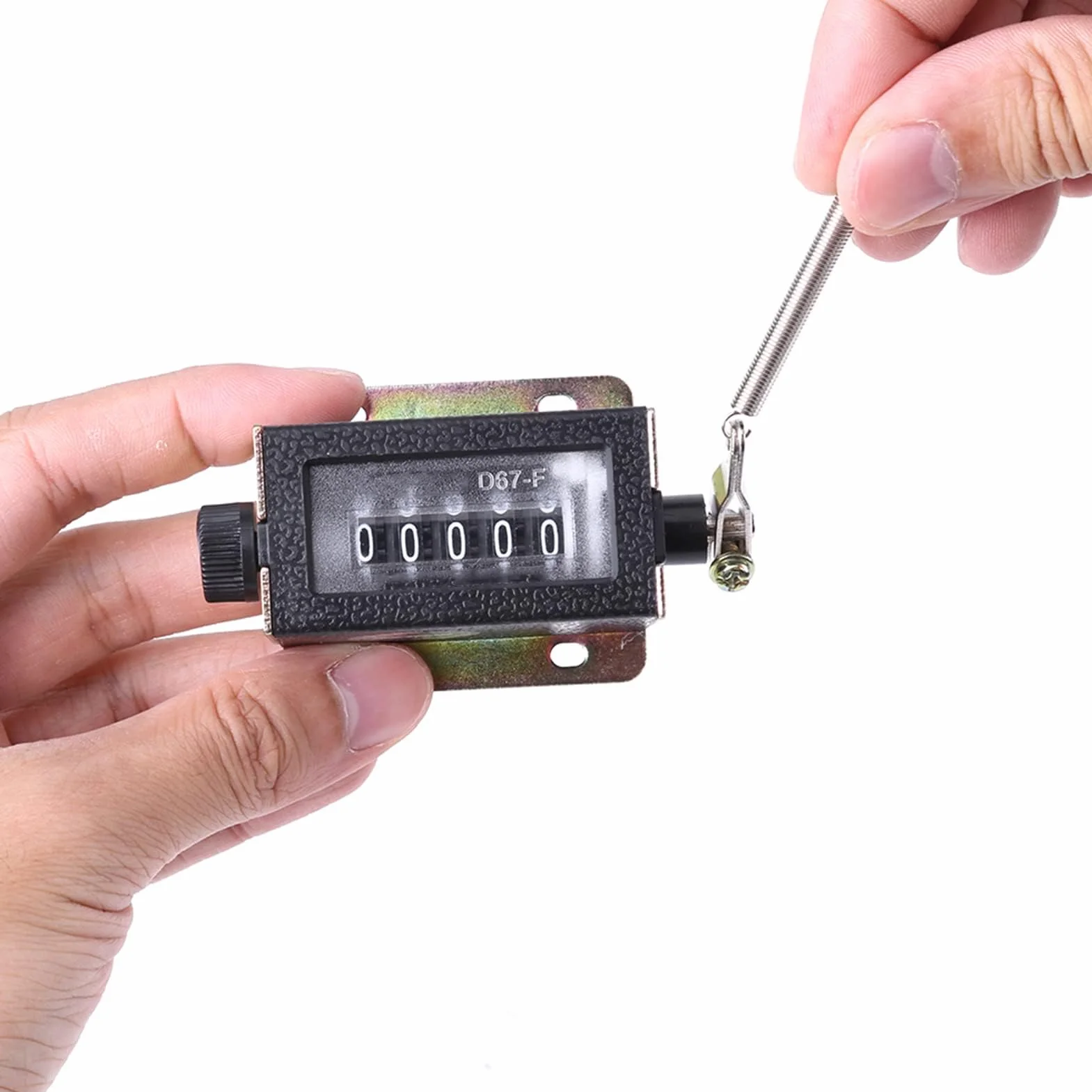 Contador Mecánico de 5 Dígitos Manual Restablecible D67-F