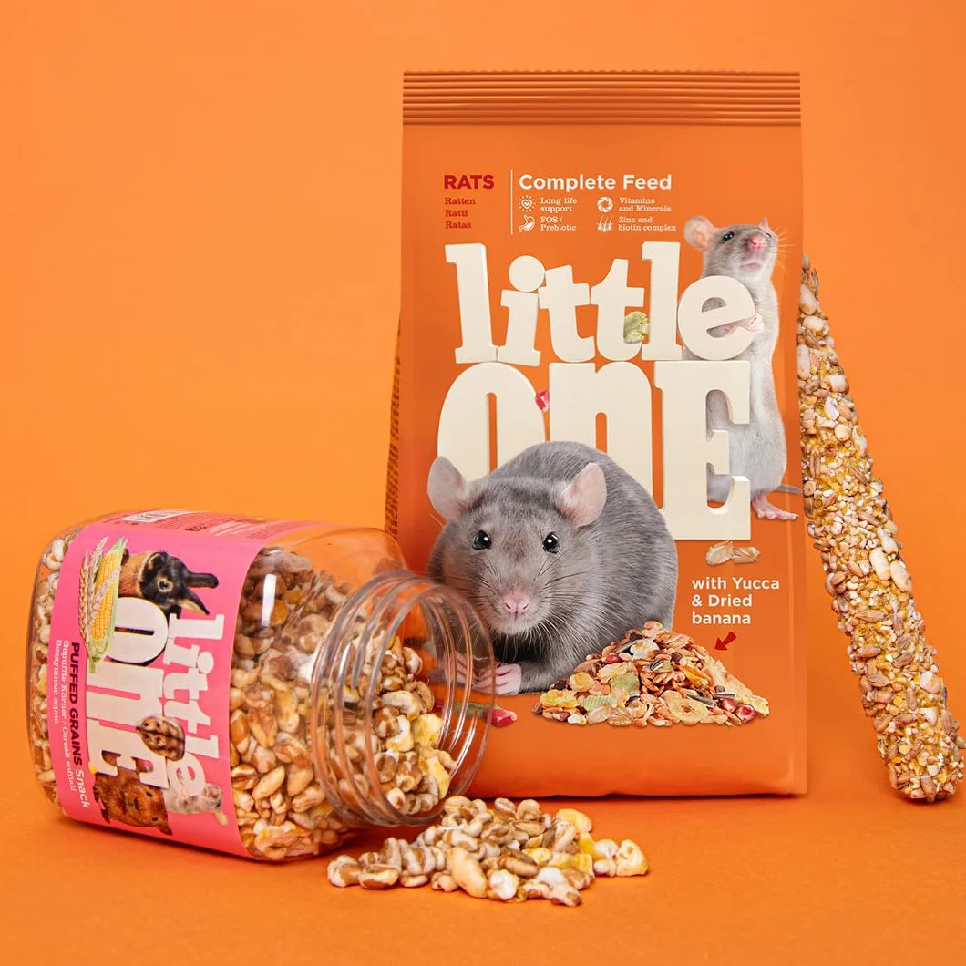Little One Ratas | 400 g | Alimento Completo para Ratas | Contiene proteínas y carbohidratos | con minerales y vitaminas | Composición equilibrada y nutritiva