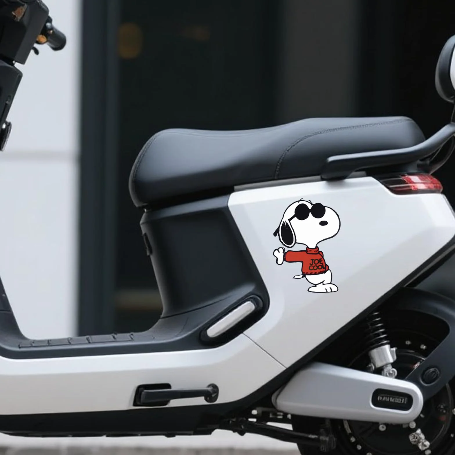 Pegatinas Peanuts 3 diseños impermeables 15x20 cm para coche Vespa portátil ventana