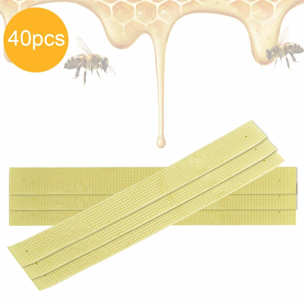 40 Unids Tiras Plásticas Tiras de Fluvalinato Ácaro Varroa dewin Medicina Apícola Medicina Asesina Apícola Tiras De Plástico Tira De Fluvalinato Abeja Ácaro Varroa Asesino Apicultura Medicina