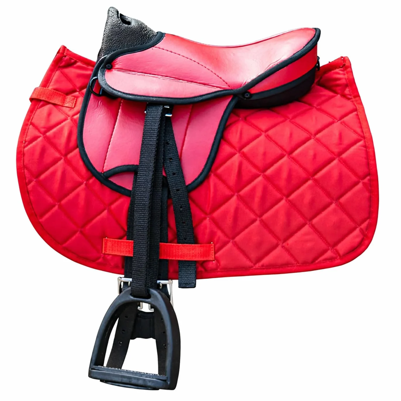 German Riding «My Little Pony» Set de silla de montar para Shetland, Rojo, 30.5 cm