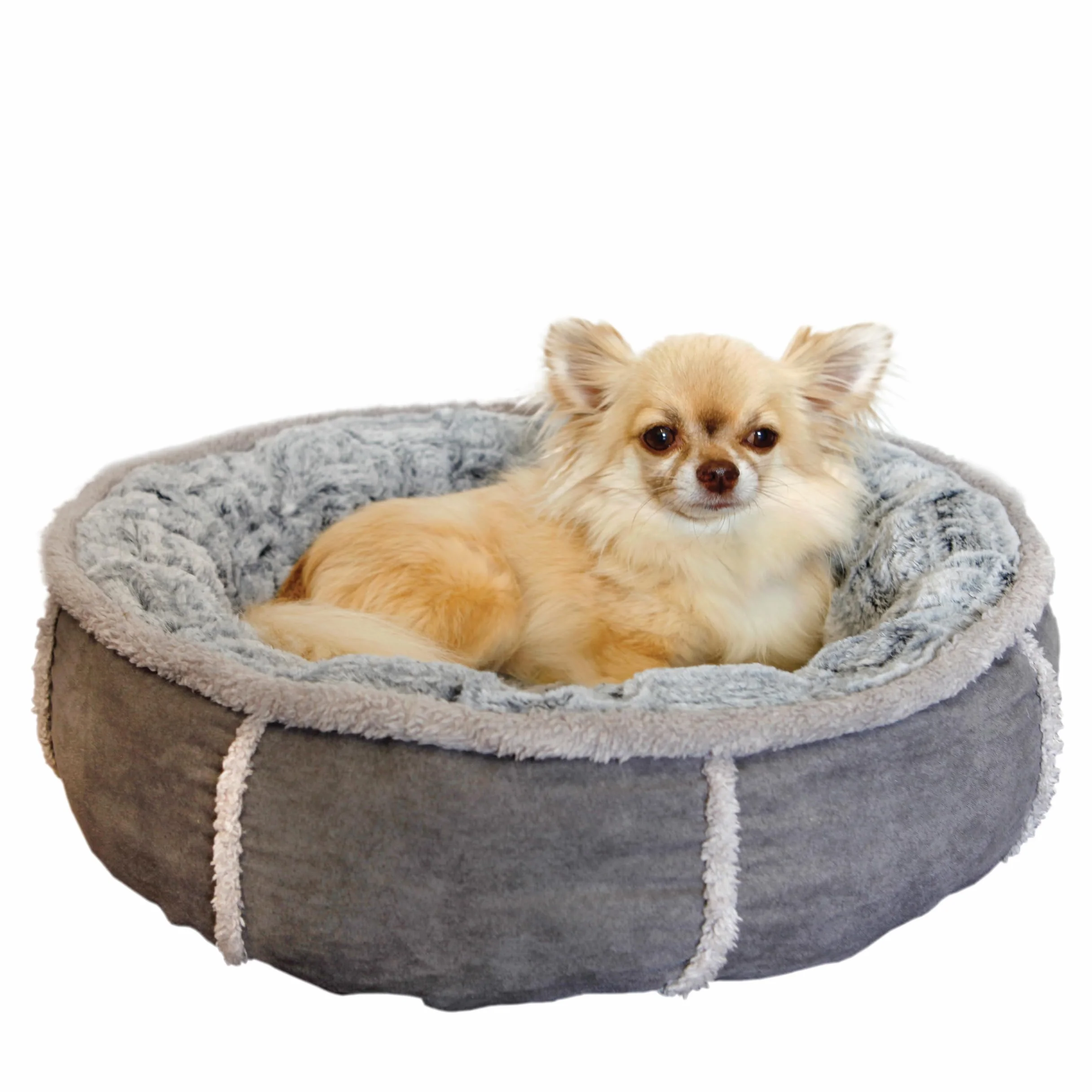 ROSEWOOD Cama Redonda y Profunda 40, de Peluche, 50,8 cm
