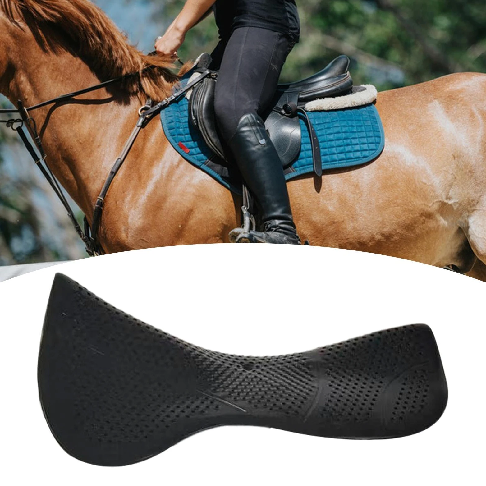 Perfeclan Cojín de Gel para Silla de Montar, Acolchado Suave, Versátil, para Saltos, Espectáculos, Entrenamiento, Equipo Ecuestre, Deportes