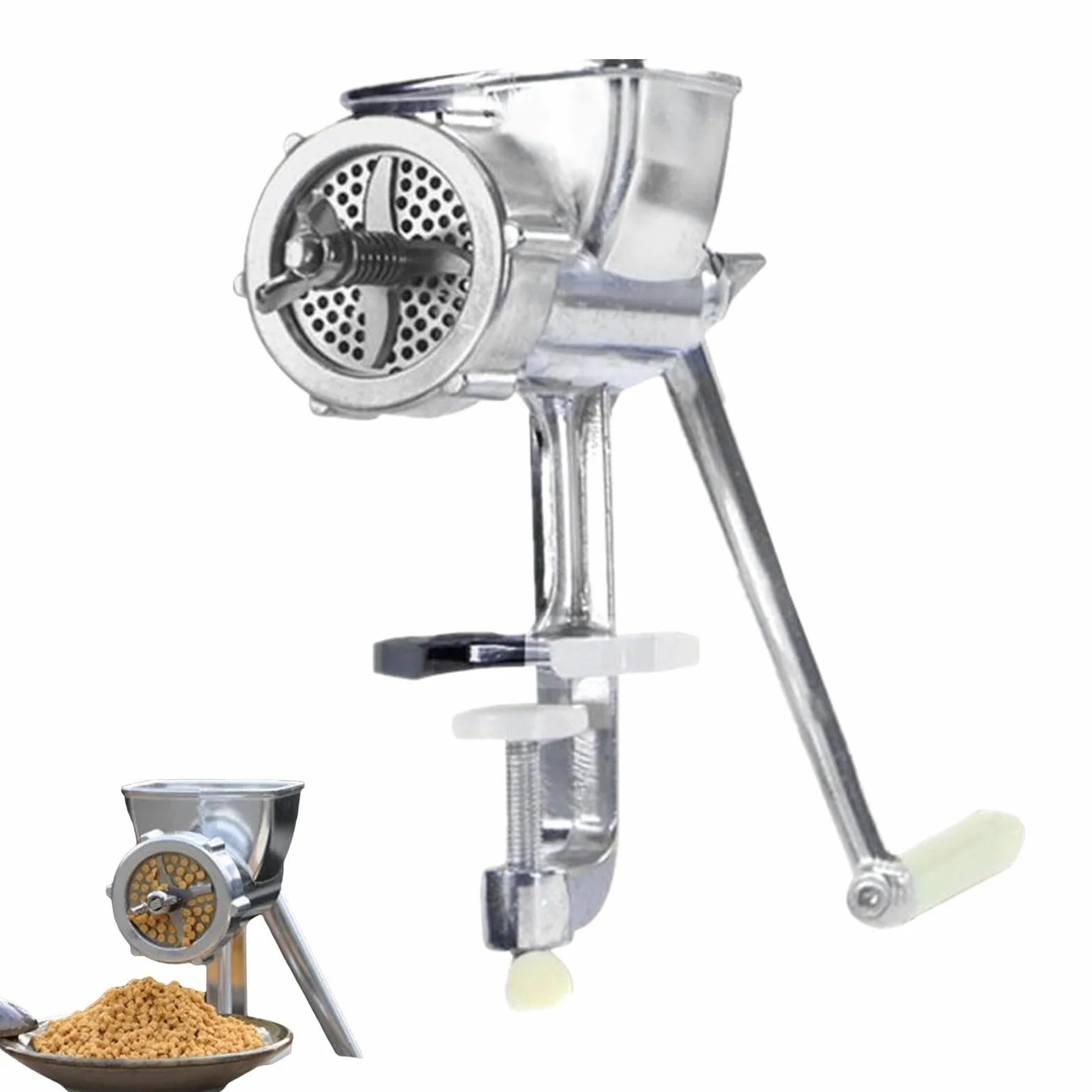 Máquina de pellets de alimentación manual, máquina de pellets de alimentación manual, máquina de pellets de alimentos de acero inoxidable, para pescados, perros, gatos, aves de corral, conejos
