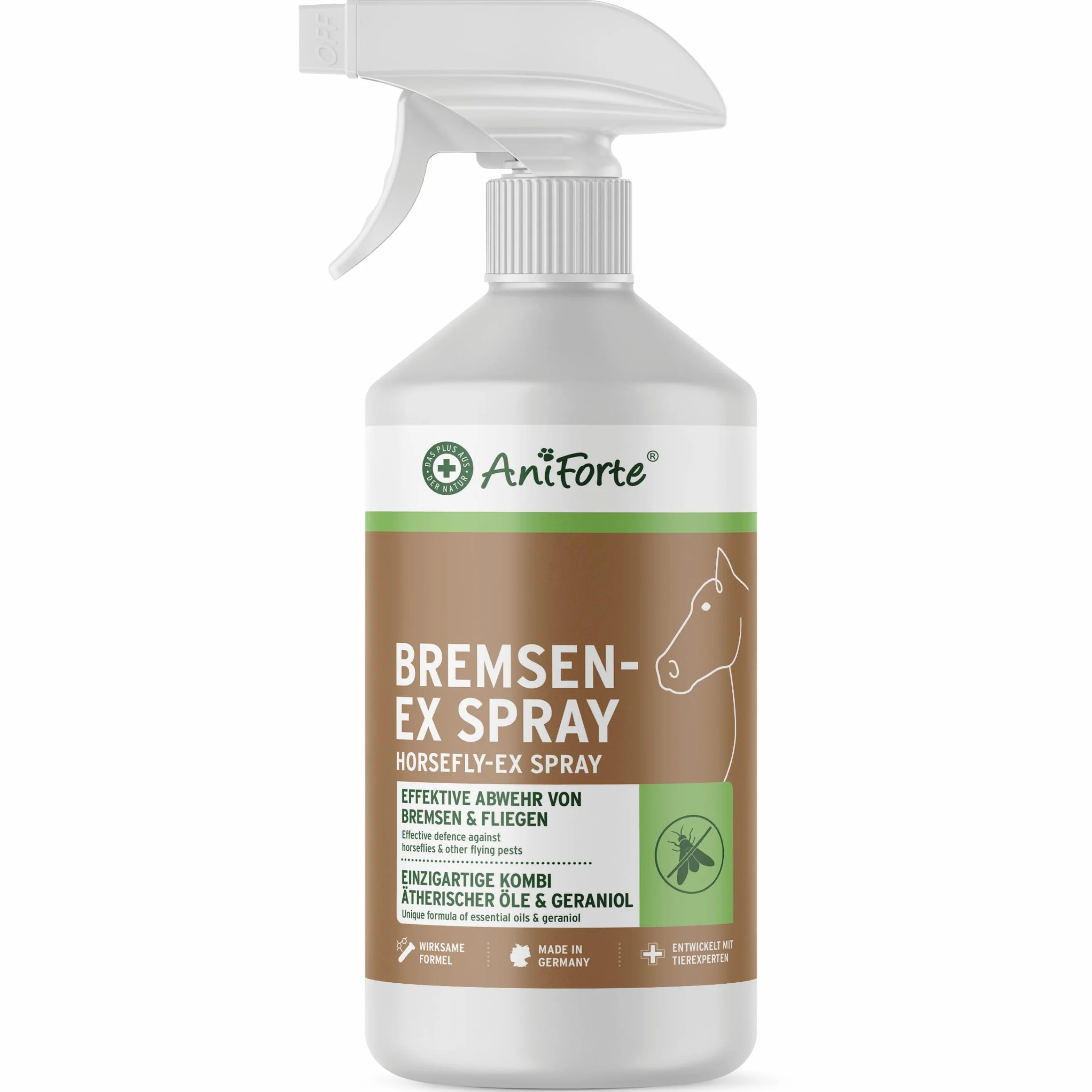 AniForte Spray contra tábanos para caballos 1L - Repelente eficaz de larga duración