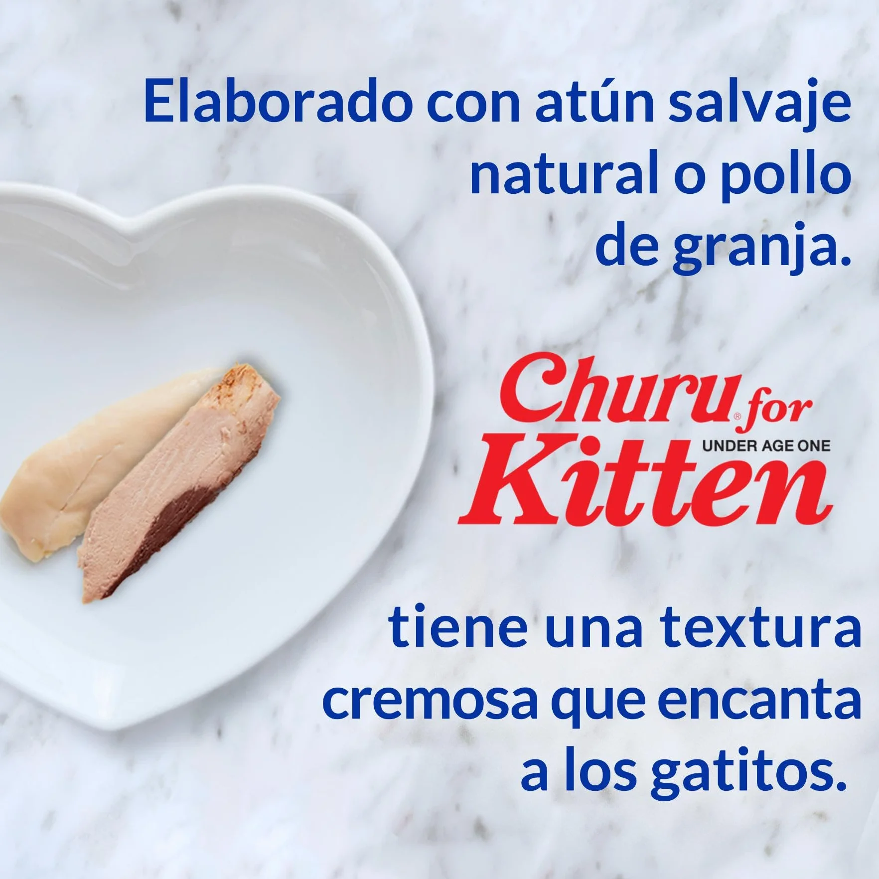 INABA Churu Kitten Gatos - Recetas Saludables de Atún y Pollo - Snack para Cachorros Menores de 12 Meses - Alimento con Omega 3 y 6 - Sin Conservantes ni Colorantes - 280g (20 Tubos x 14g)
