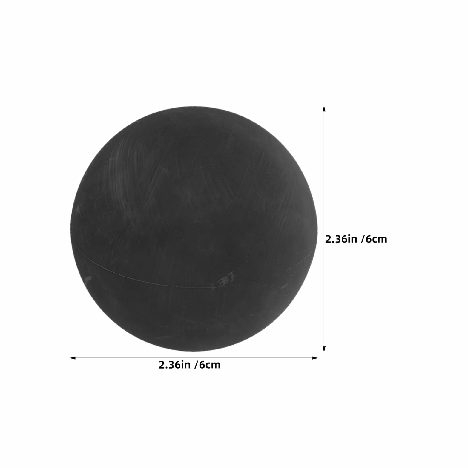 ifundom 6 Balones de Squash de Goma Negra para Entrenamiento, Raquetbol y Coordinación