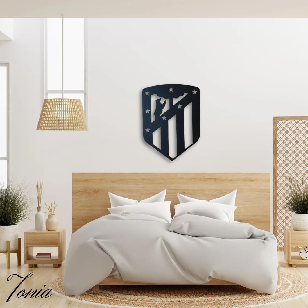 Tonia Cuadro Atlético de Madrid 19x14.2 cm Negro mate