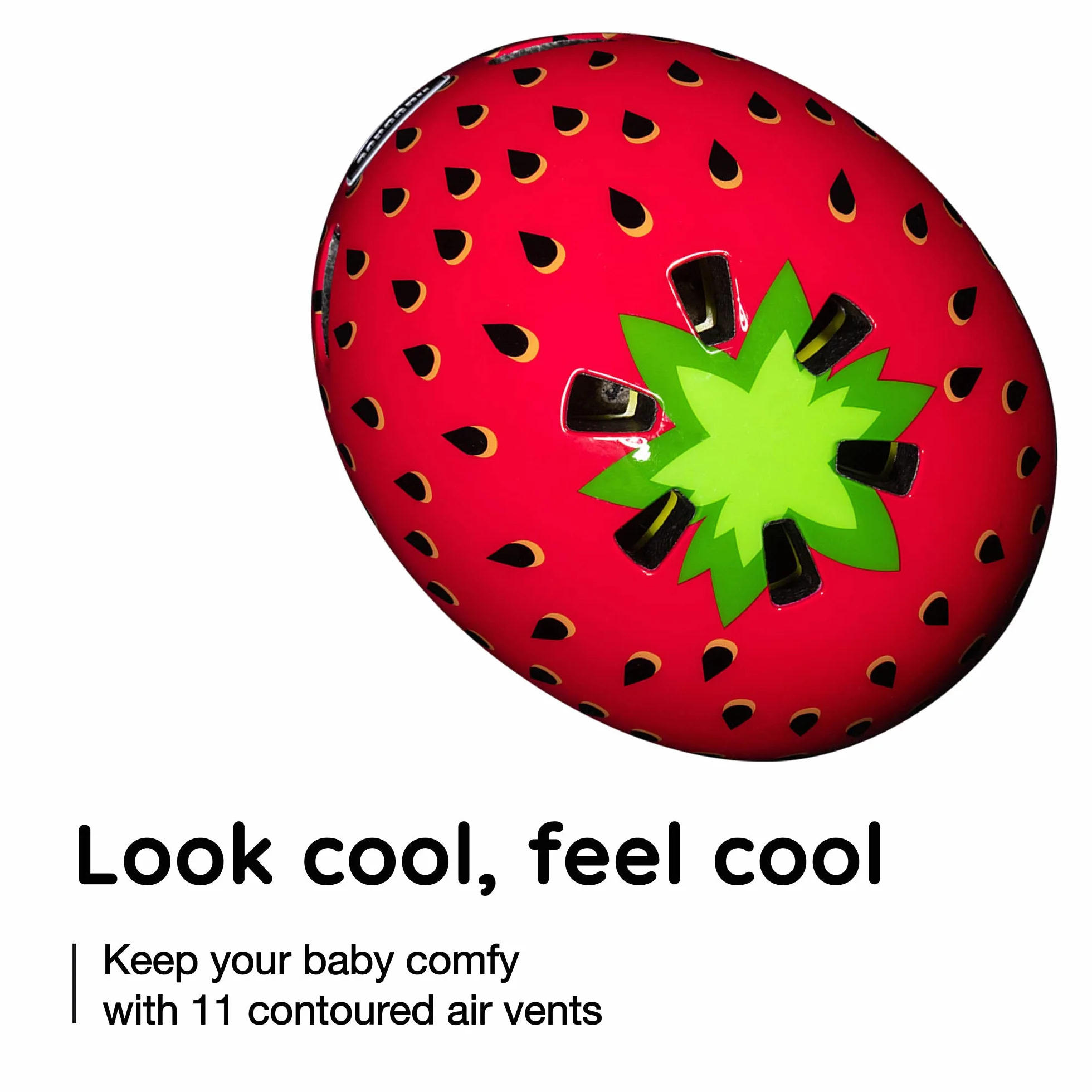 Nutcase Kinder Fahrradhelm Baby Nutty Gloss XXS 47-50 cm Very Berry