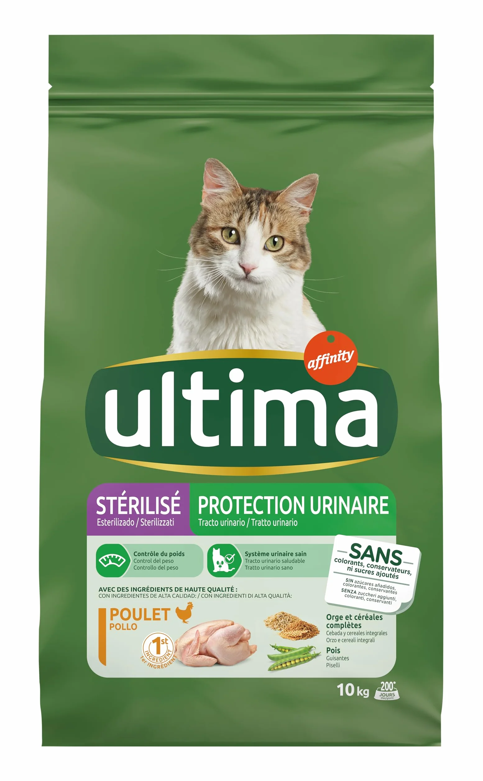 Ultima Esterilizado Tracto Urinario - Pienso para Gatos Esterilizados con Pollo -10kg