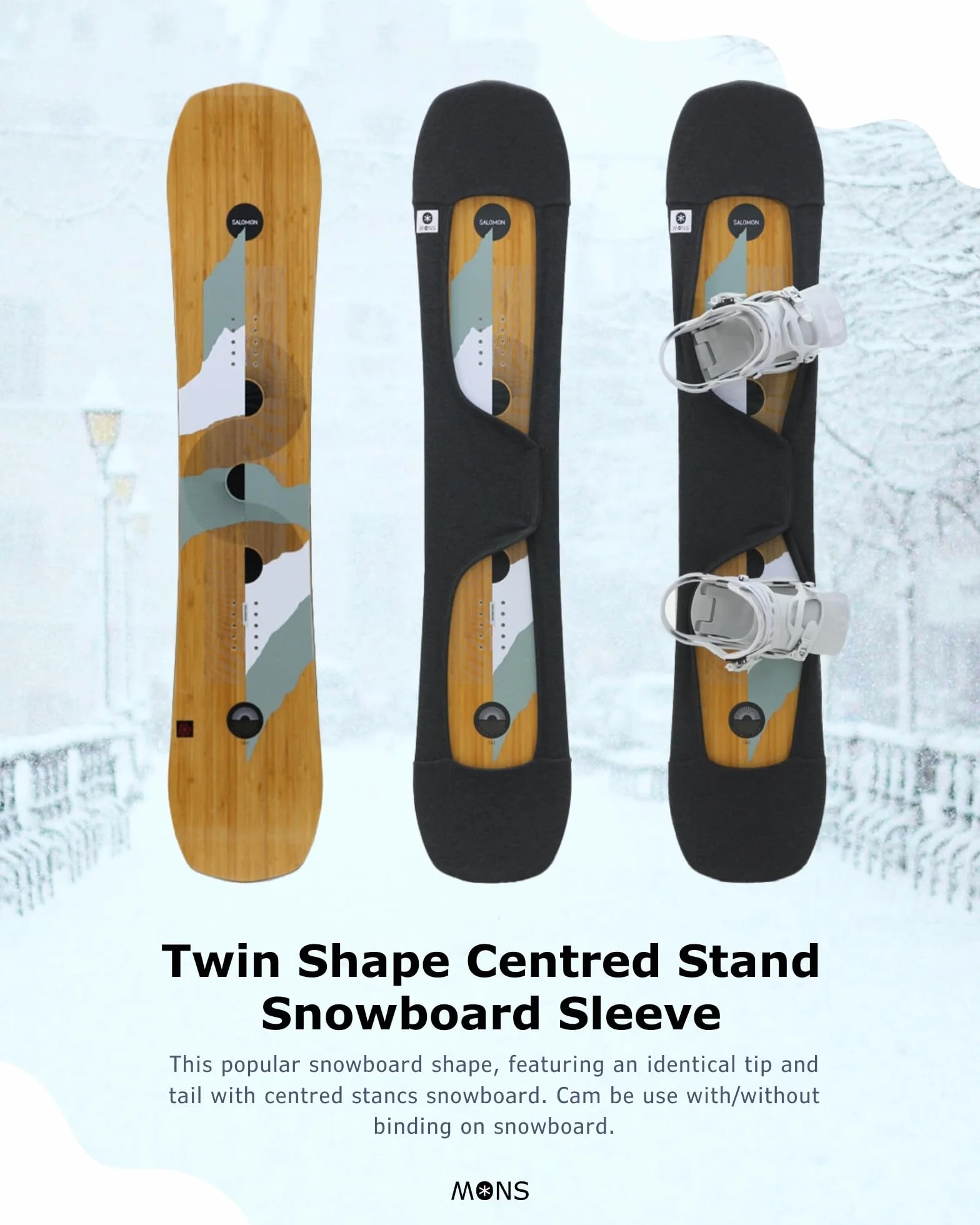 MONS Funda Protectora Flexible para Snowboard