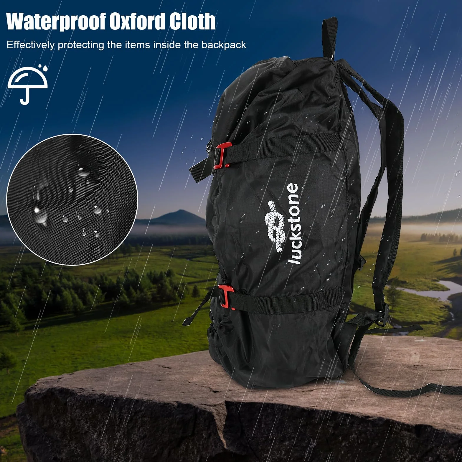 Bolsa de Cuerda para Escalada Mochila Estable Correa Hombro Plegable Exteriores