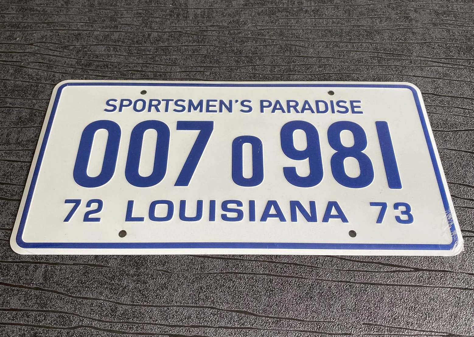 Jaws Louisiana Sportsmens Paradise Prop Aluminio Placa de matrícula 300 mm x 150 mm