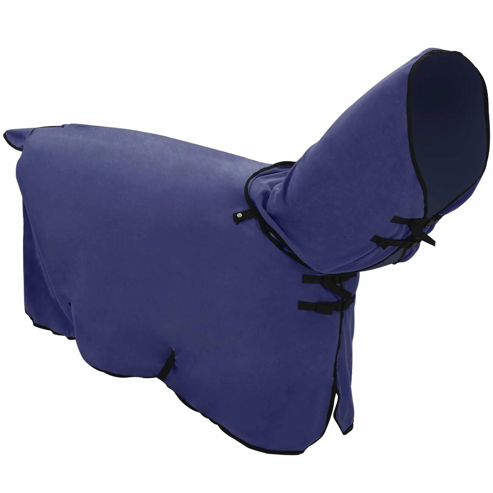 Manta para caballo azul marino, 95 cm, poliéster, transpirable e impermeable, con forro resistente a desgarros para pastos, establos, exteriores, transición e invierno, incluye protector de pecho y