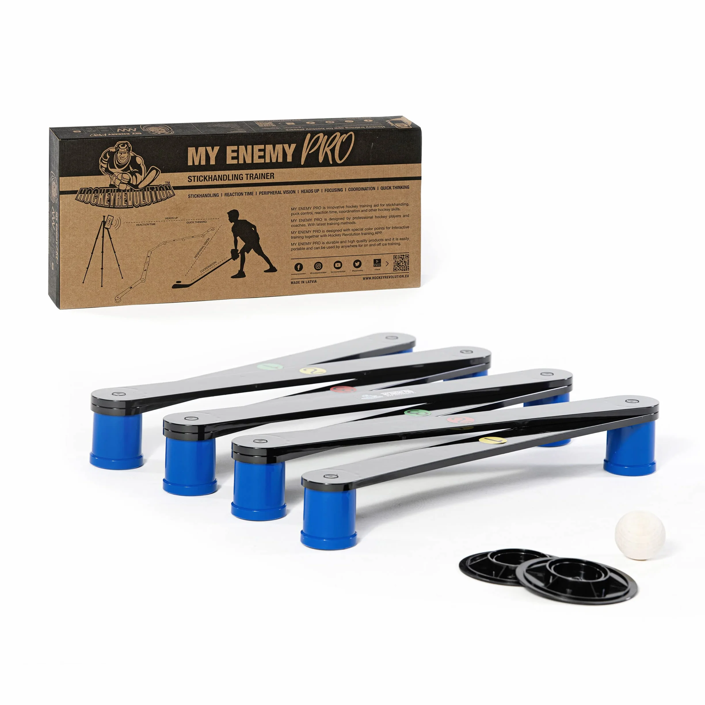 Hockey Revolution Stocktechnik My Enemy Pro Equipo Entrenamiento Control Discos