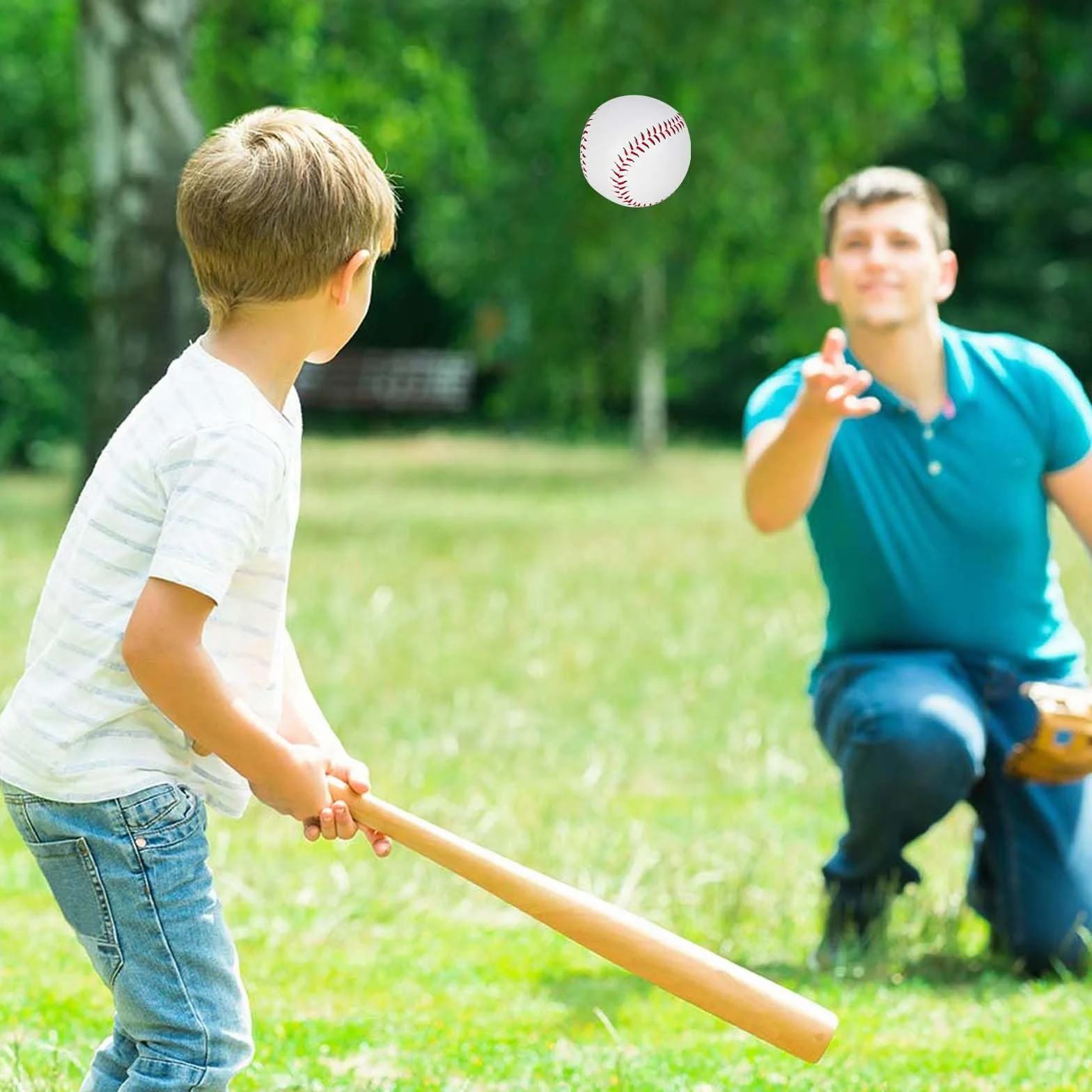 Pelotas de Béisbol Profesionales 4 Piezas, para Entrenamiento de Jóvenes Adultos y Juegos