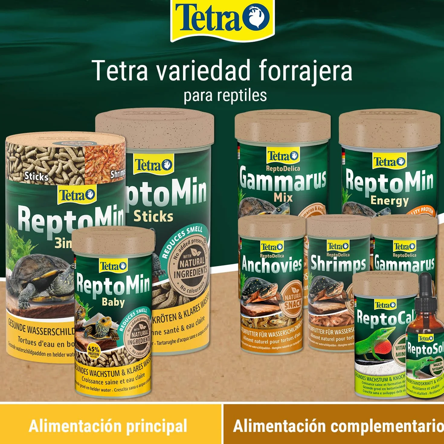 Tetra ReptoMin alimento para tortugas 1 l