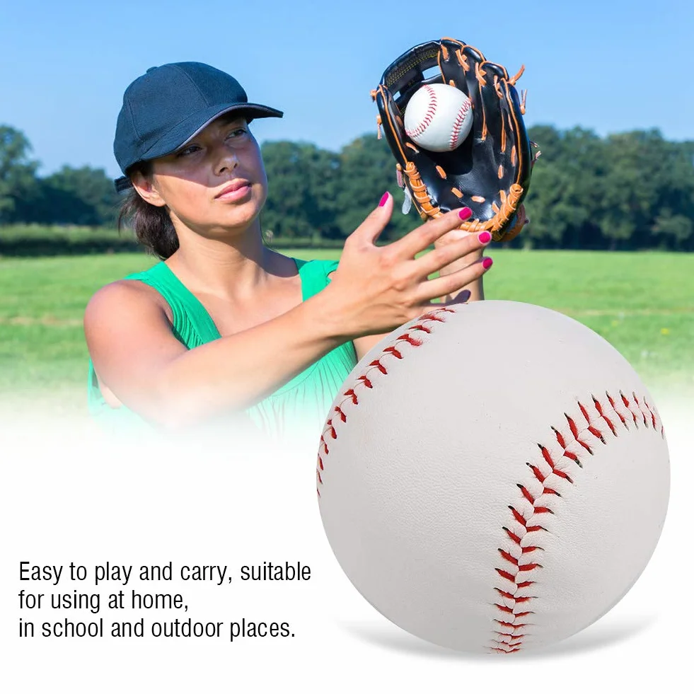 Pelotas de béisbol Profesionales de Espuma Suave PVC Cosidas a Mano
