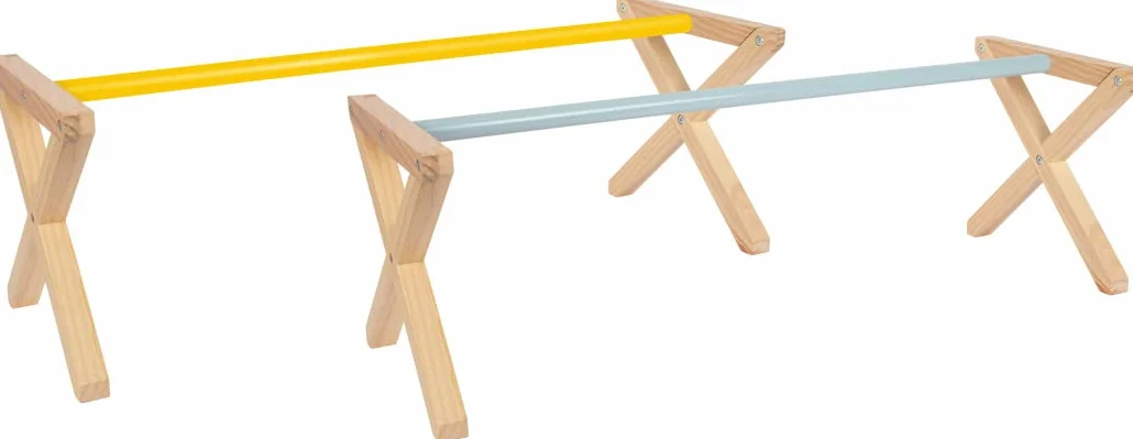 Small Foot Set Obstáculo Cavaletti, Valla de Salto, para fanáticos de los Caballos, Desde los 3 años, 12397