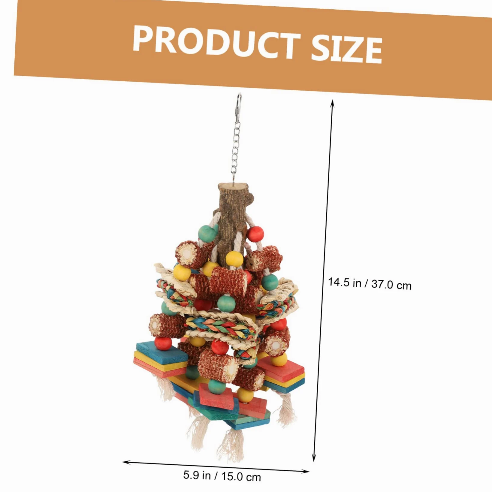 minkissy Juguete masticable para loro, juguete para masticar pájaros, juguete para pájaros pequeños, juguete interesante para cacatúas, juguete de loro para pájaros grandes, juguete de jaula de