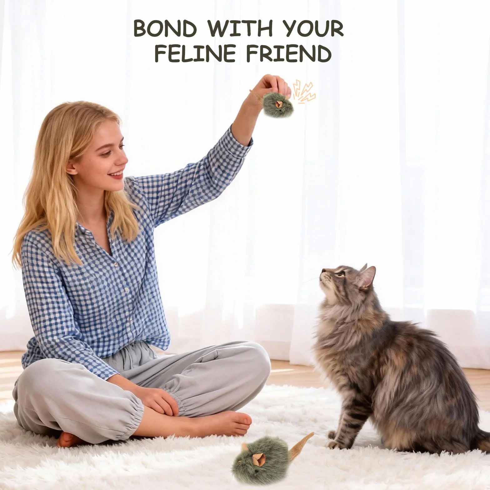 3 piezas de juguetes para gatos, juguete para gatos, autoempleo, ratón de juguete para gatos, ratones de piel, juego interactivo, ratón eléctrico para gatos, juguete de felpa, ratón para razas de