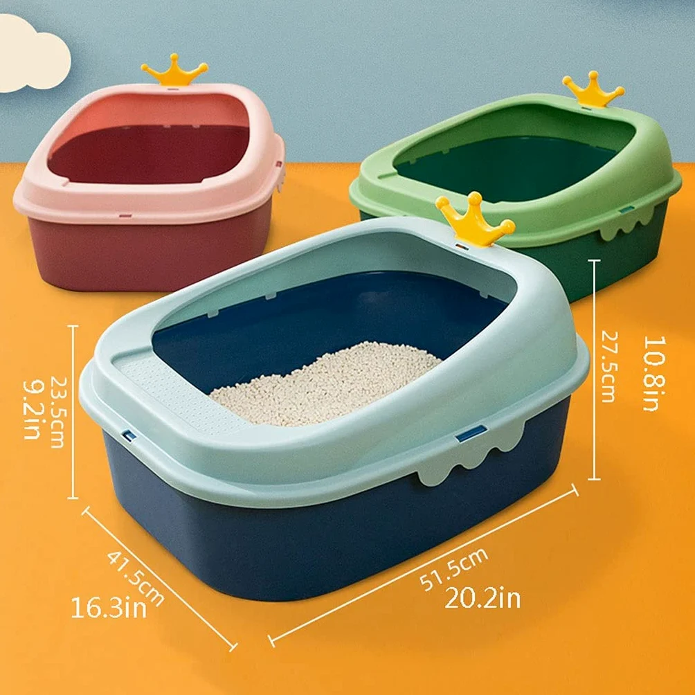 Cajas de Arena Caja de Arena de Gato de Gato de Gato de Gato Grande Espacial Espacio para facilitar la Limpieza Arenero ​Gatos (Color : B)
