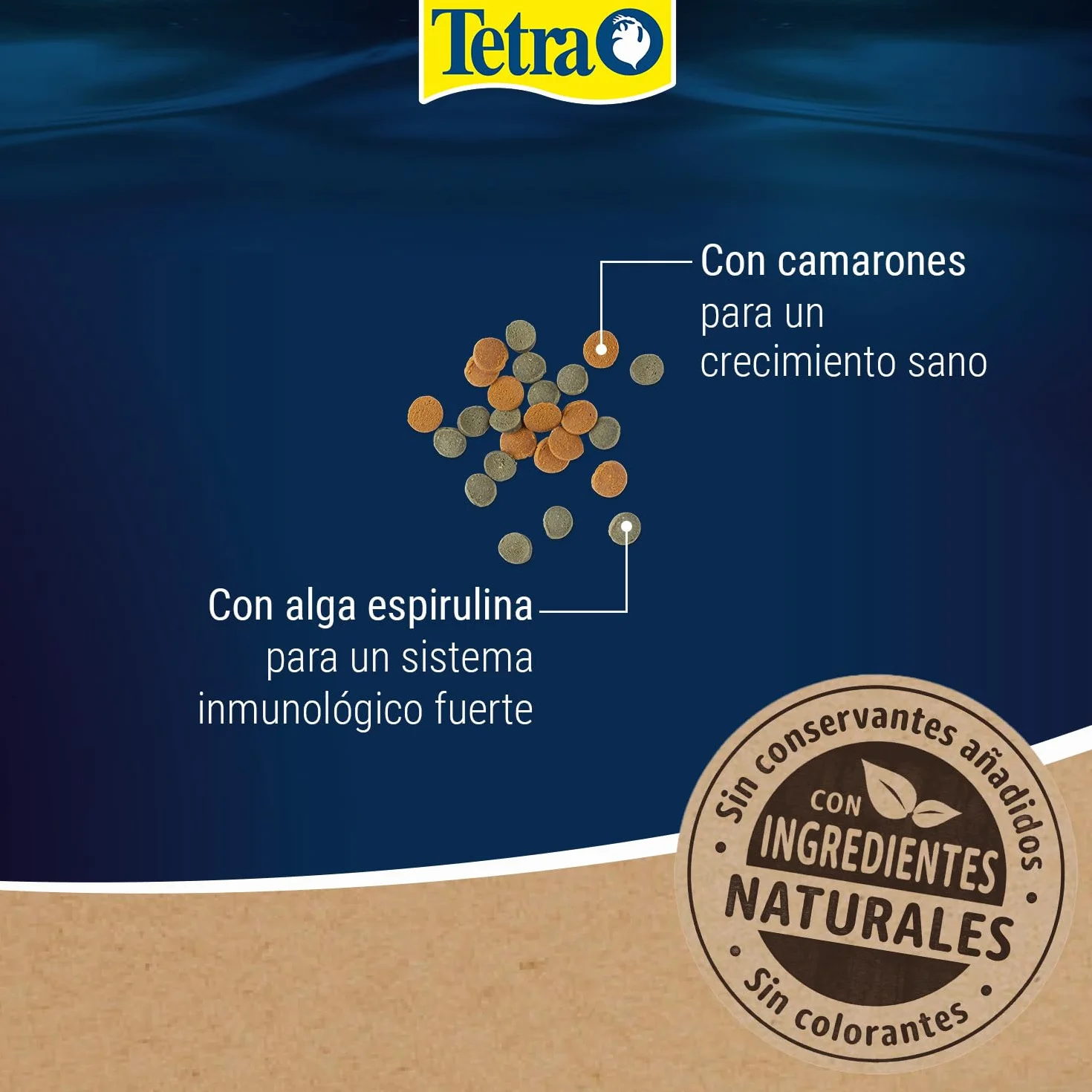 Tetra Wafer Mix – Alimento para todos los peces de fondo (por ejemplo, siluros) y crustáceos, para el crecimiento saludable y la vitalidad, bote de 100ml
