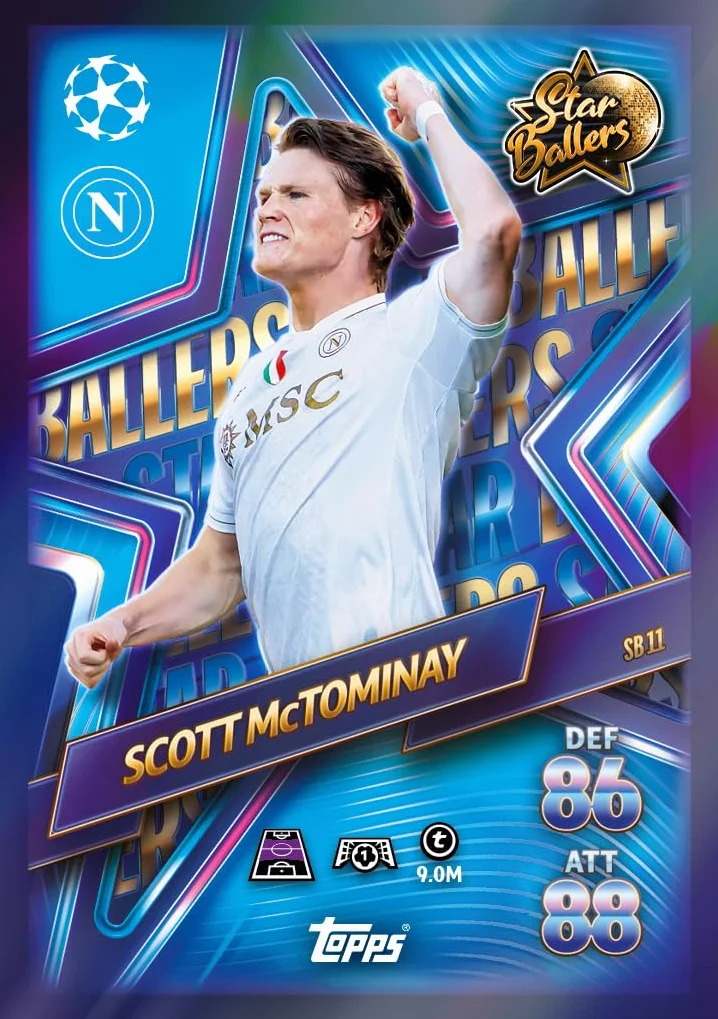 Topps UCC Match Attax 2025/26 Update Eco Pack #2 Star Ballers 41 tarjetas 16 exclusivas Star Baller Cards Supreme Talent LE
