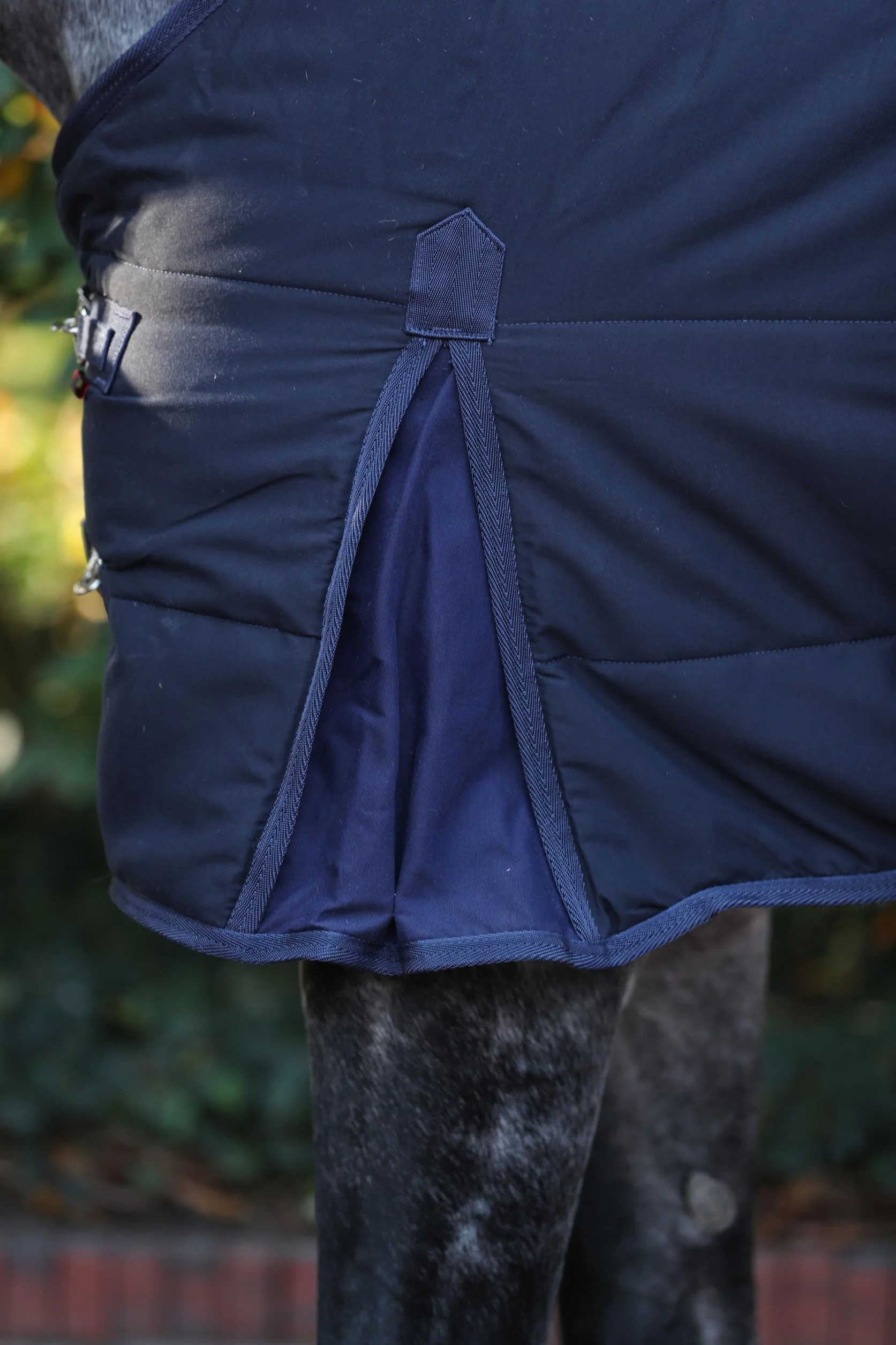 Covalliero Manta Caballo RugBe Indoor 125 cm, Azul