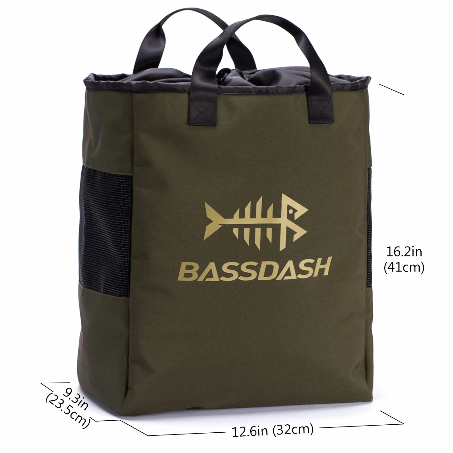 Bassdash Wader Bolsa de Malla Ventilada para Pesca Caza