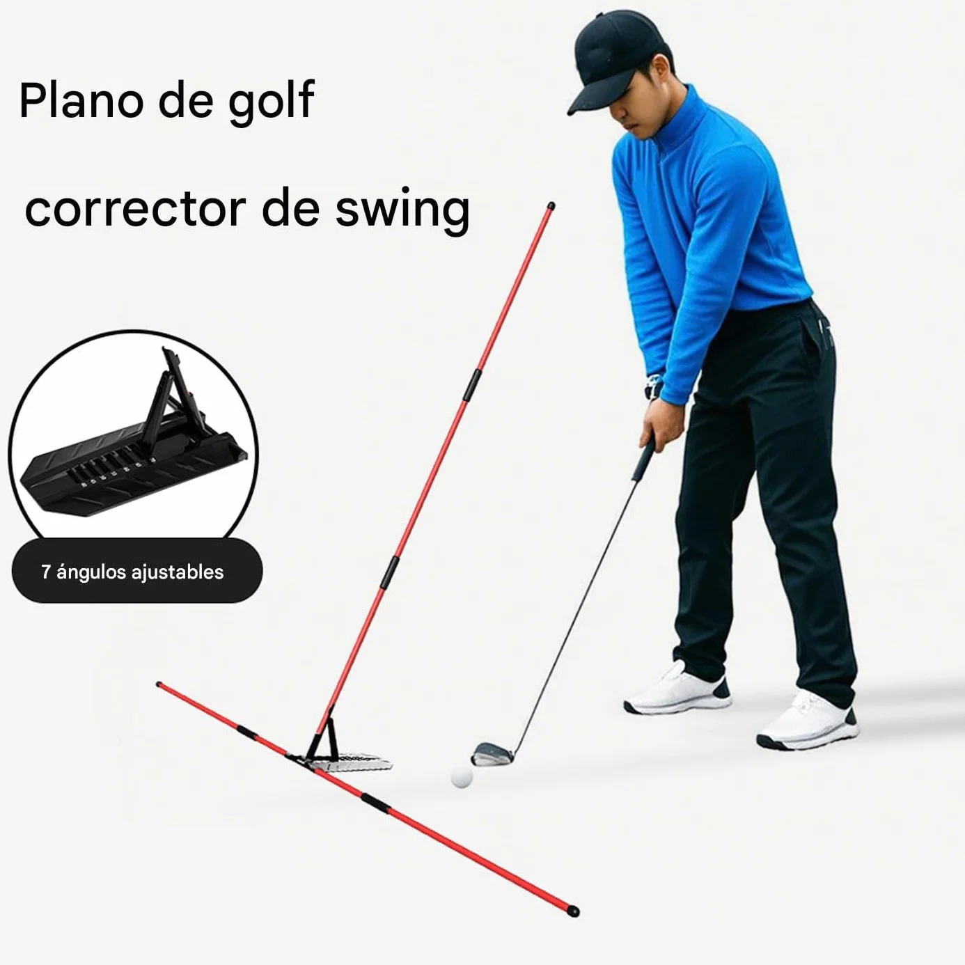 Varillas De Alineación Golf Soporte Portátil Multifuncional Entrenador De Swing Equipo De Entrenamiento Deportivo