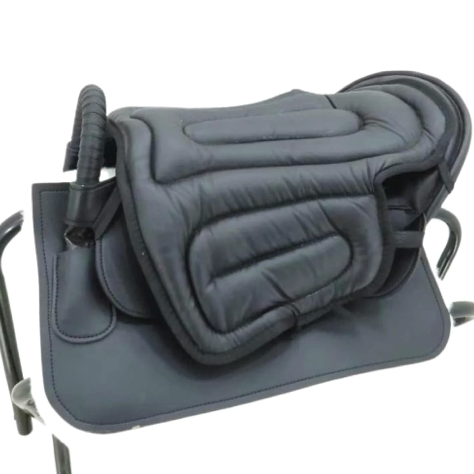 Almohadillas De Silla para Caballos, Almohadilla De Absorción De Choque - Resistencia Antidesligiosa Y De Desgaste - Esponja Suave Y Fácil De Limpiar - Equipos Y Accesorios Ecuestres,B