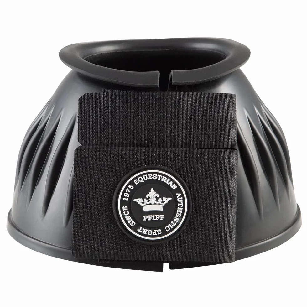 PFIFF 102997 Campanas de Salto con Doble Cierre de Velcro, Color Negro XXL