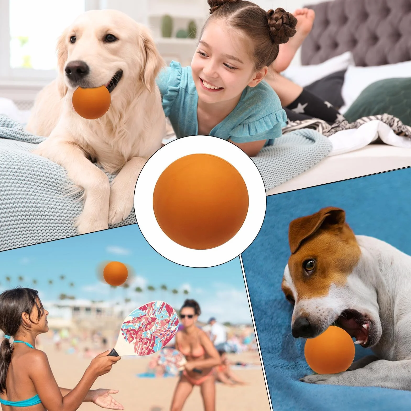 Pelota de Squash de Alta Elasticidad 4X para Deportes al Aire Libre