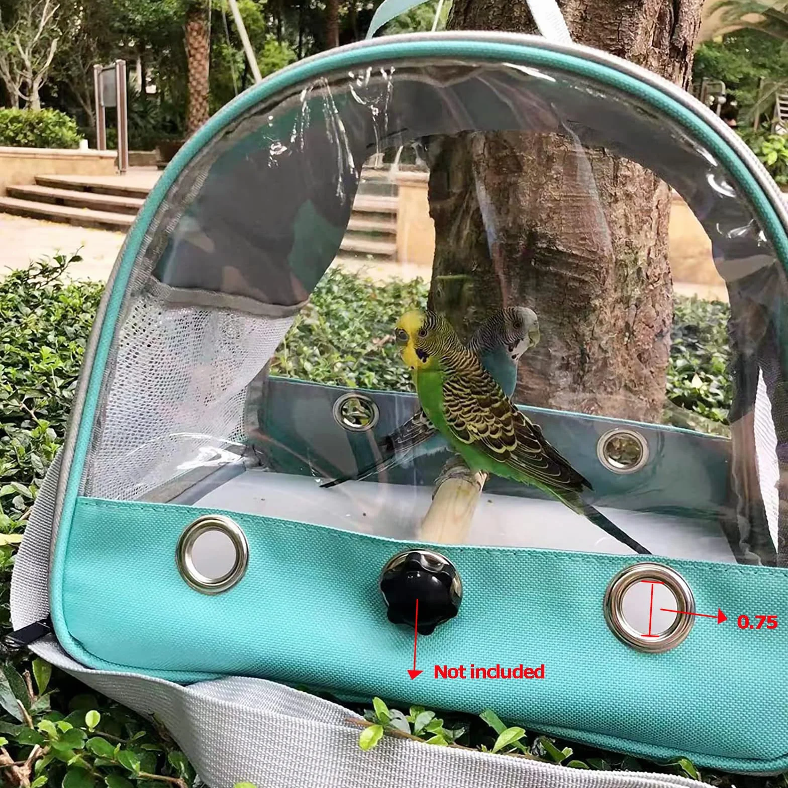 SOONHUA Bolsa de Transporte de Animales pequeños,Bolsa de Viaje saliente para Mascotas,Portador de Conejillos de Indias portátil con Ventana Transparente y Malla Transpirable para Indias Ardilla