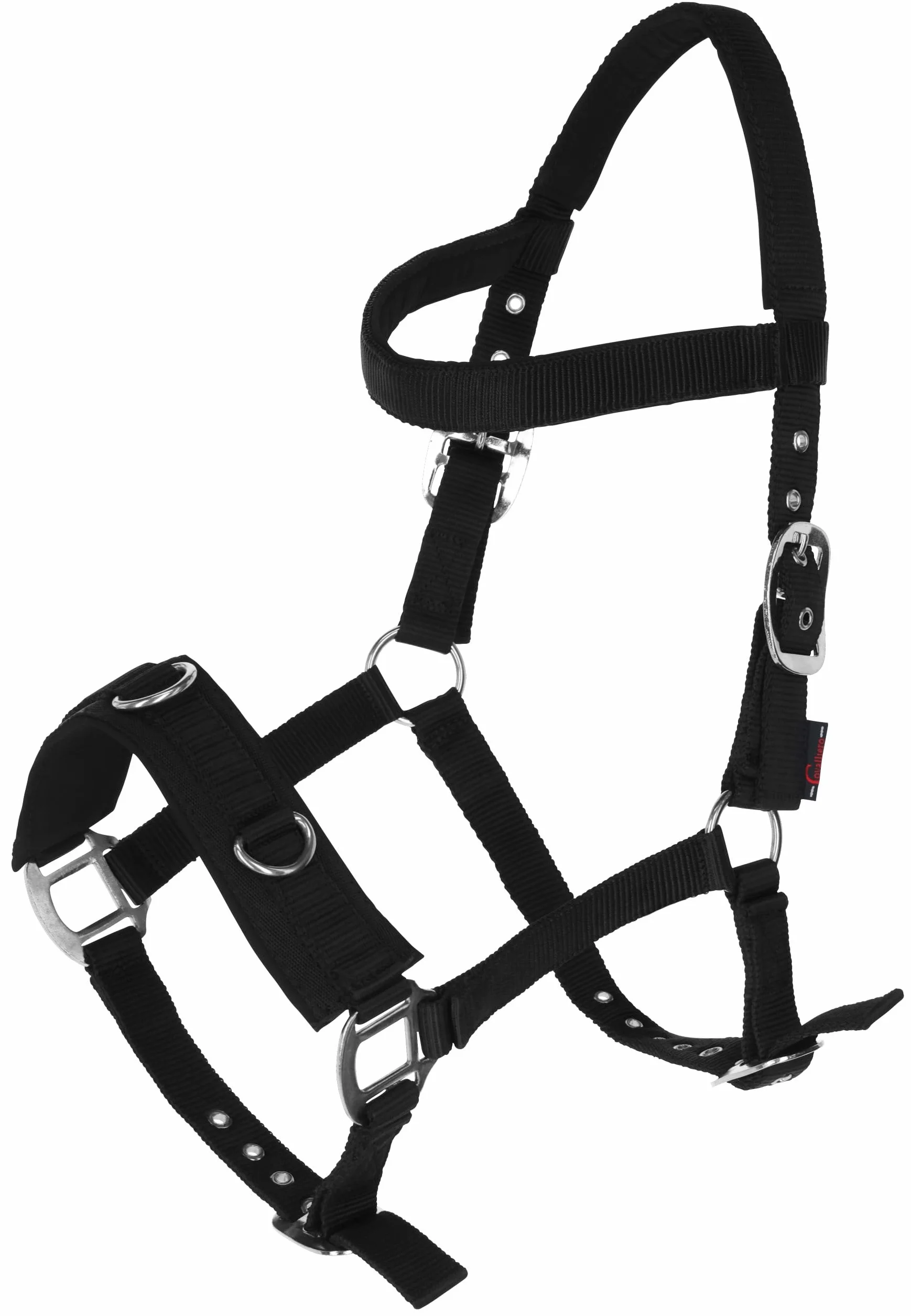 Cincha de estocada Kerbl plástico – Cabestro, Negro