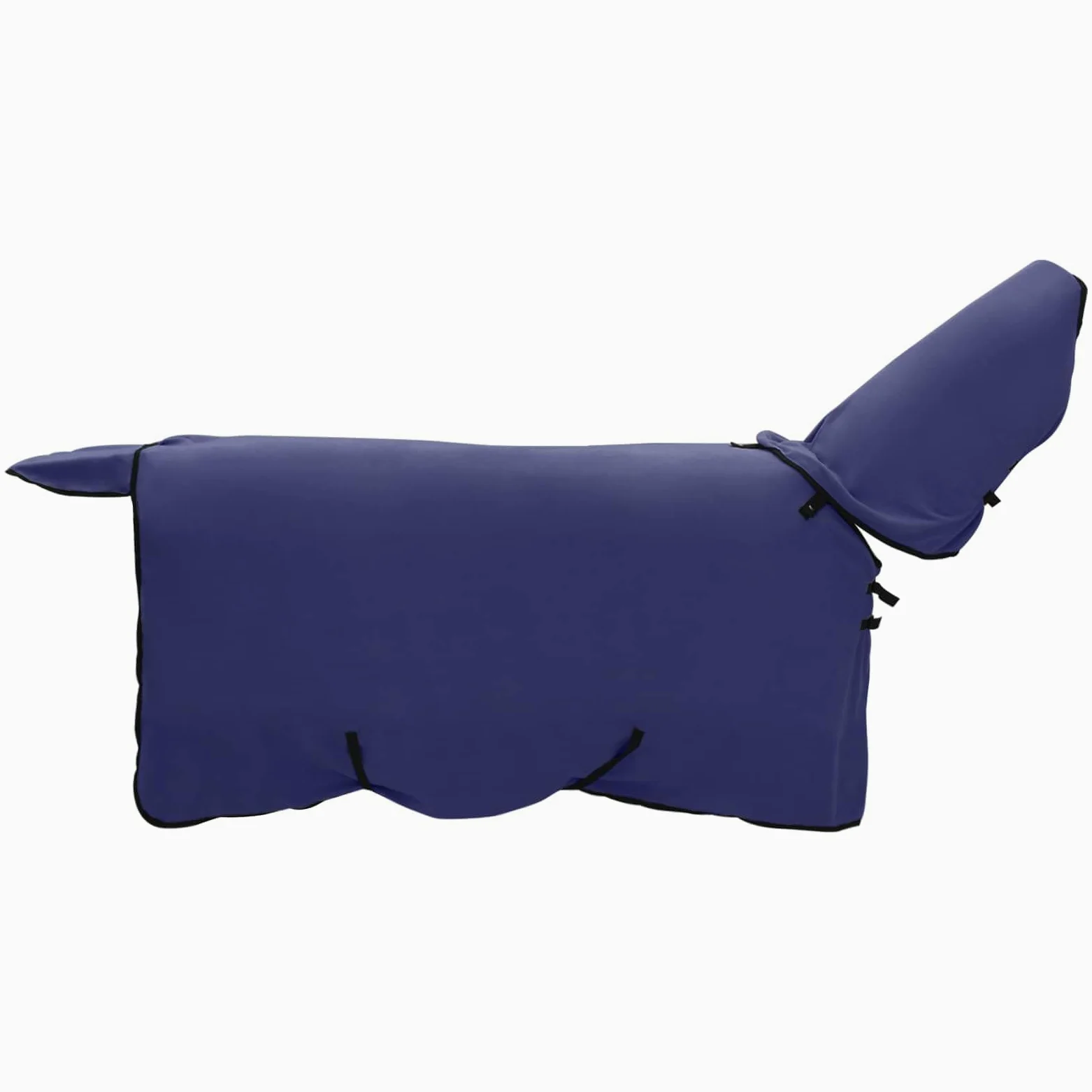 Manta para caballo azul marino, 95 cm, poliéster, transpirable e impermeable, con forro resistente a desgarros para pastos, establos, exteriores, transición e invierno, incluye protector de pecho y