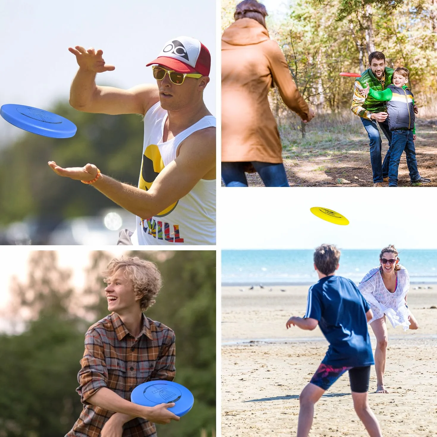Juego de 6 discos de golf profesionales para adultos y niños