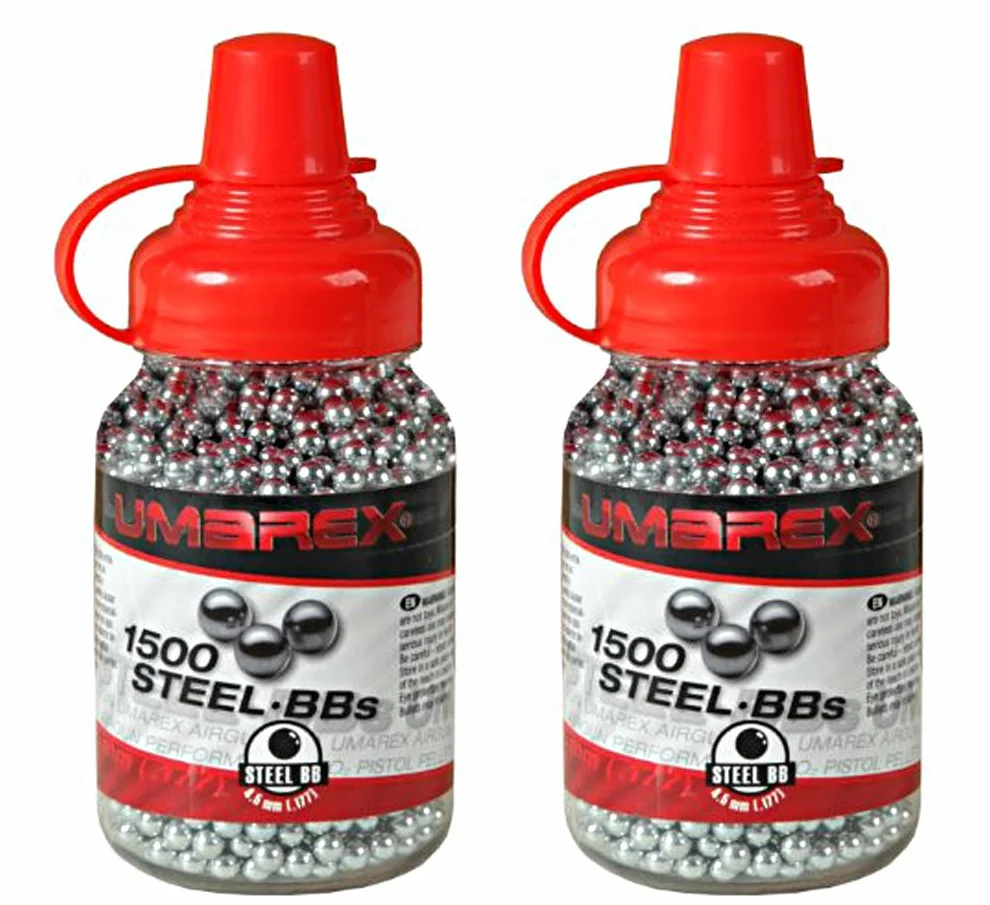 Biberones Bolas Acero Umarex Steel BBS 4,5mm 1500 Piezas Pack 2