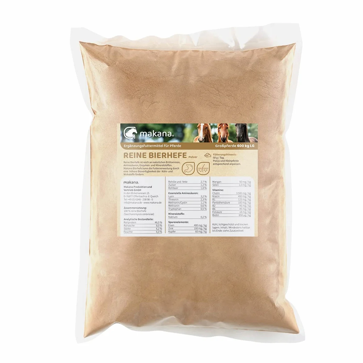 Makana Levadura de Cerveza Pura, 1 Bolsa de 1,5 kg