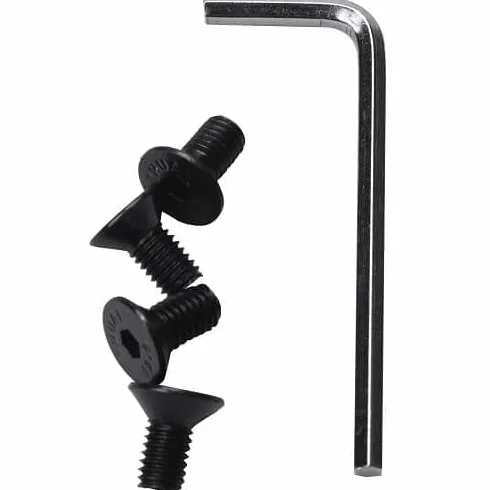 AUTOZOCO Set de tornillos de manillar para patinete Xiaomi M365, 4 Tornillos Negro