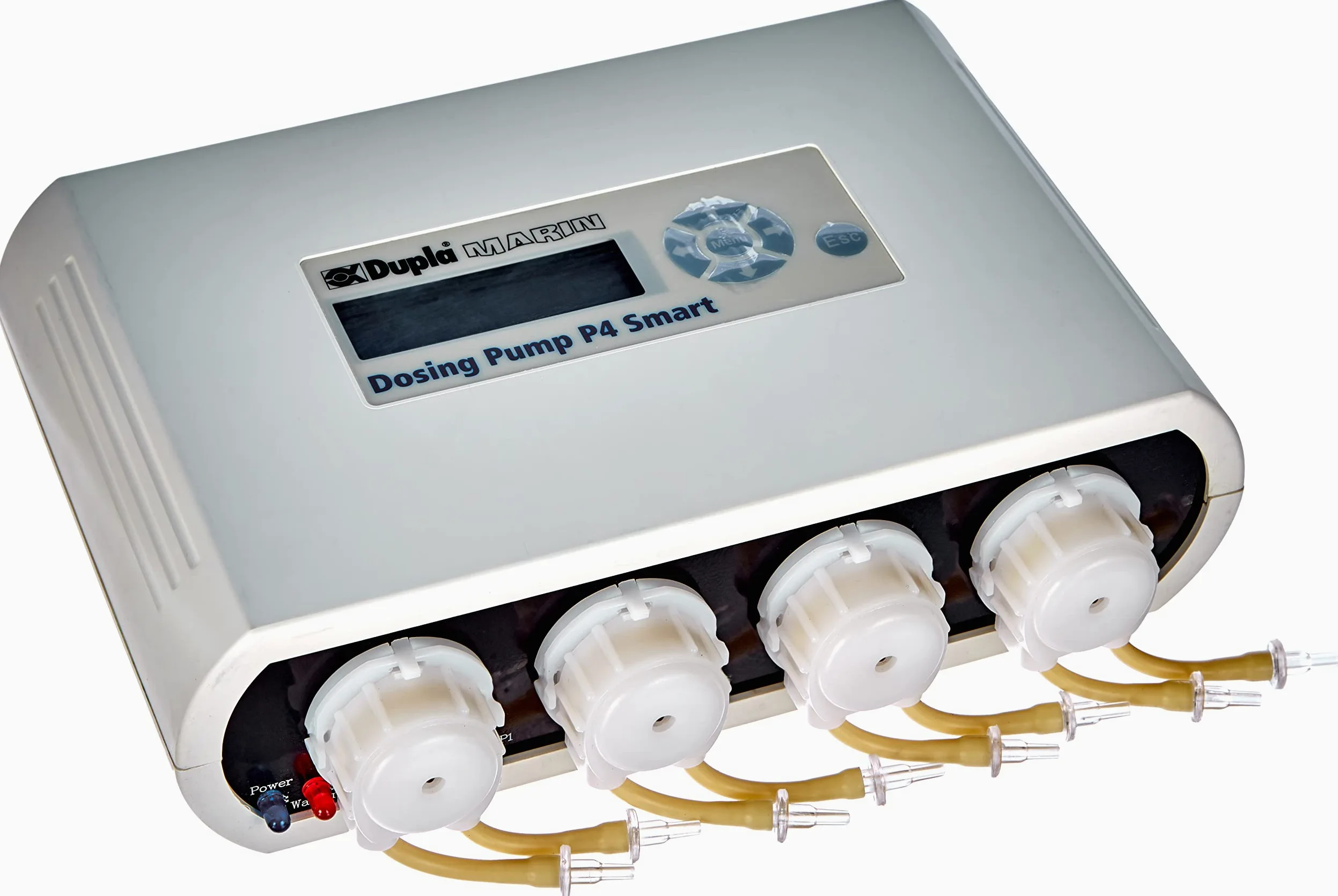 Dupla Marin Dosing Pump P4 Smart I Bomba dosificadora de 4 Canales para purificación de Agua, Bomba Inteligente para acuarios de Agua Salada con Control Integrado e indicador de Nivel de llenado