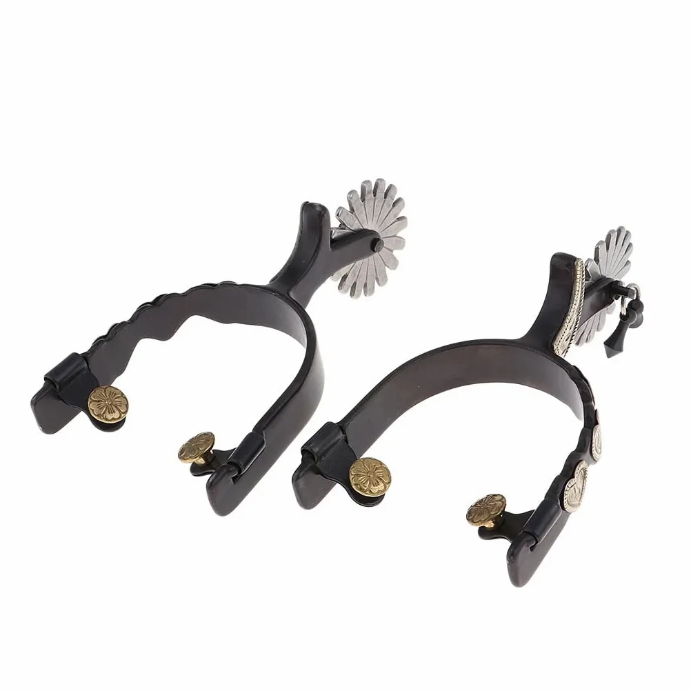 Espuelas ecuestres caballo espolones equitación equipo 16.5x9x5cm