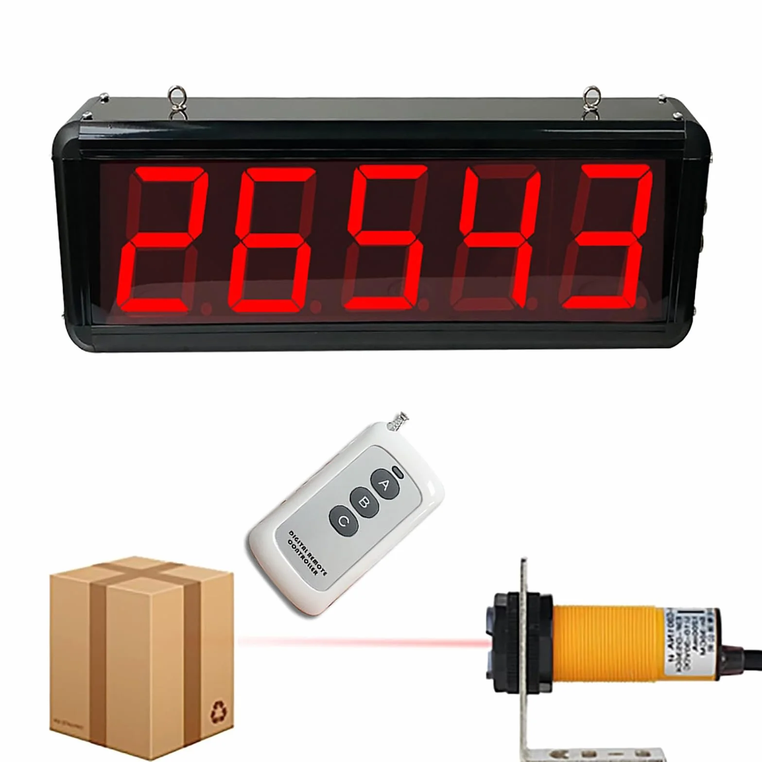 Contador Digital con Sonda Infrarroja 5M Memoria Apagado para Fábricas