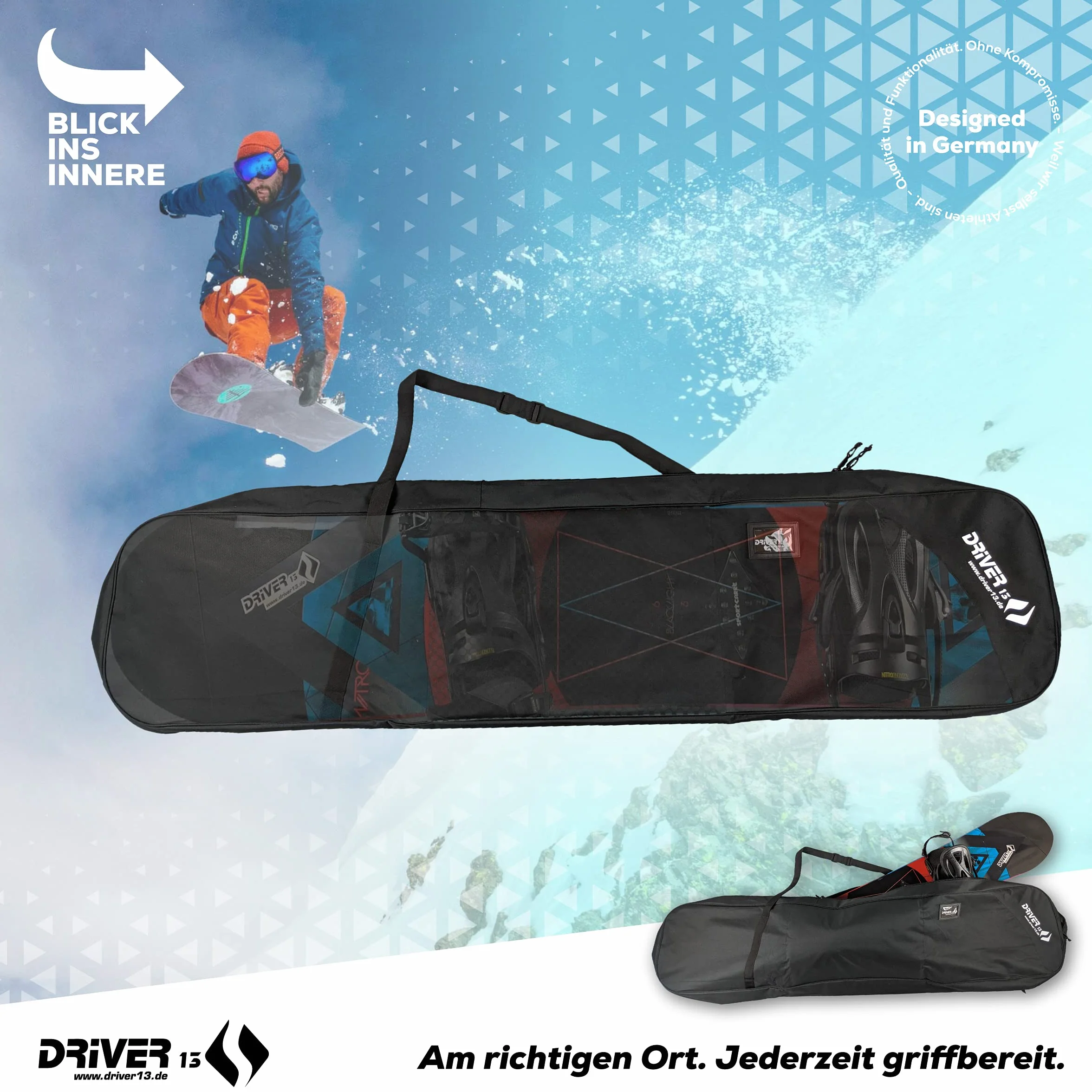Driver13 Bolsa para snowboard negra