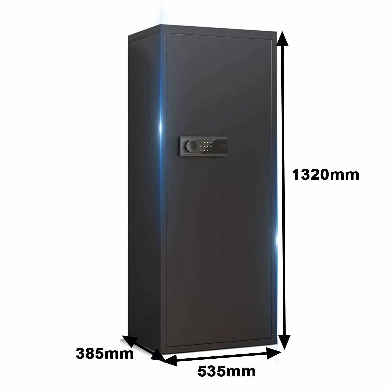 Caja Fuerte para Armas de Acero con Huella Dactilar y Contraseña LED 10-12 Rifles