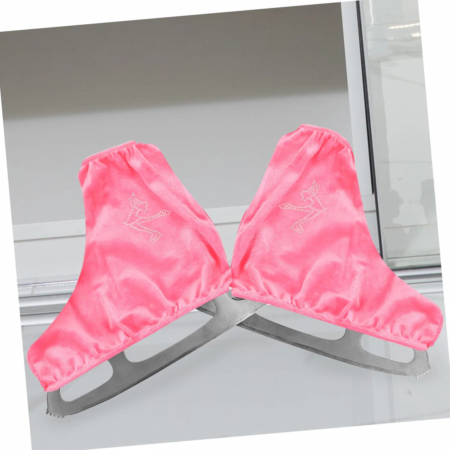 Fundas para Patines de Hielo Cubiertas Protectoras Rosa Poliéster